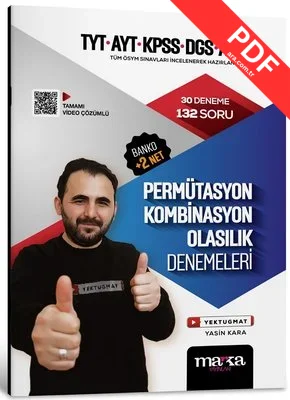 2024 TYT AYT KPSS DGS ALES Permütasyon Kombinasyon Olasılık Denemeleri kitap kapağı
