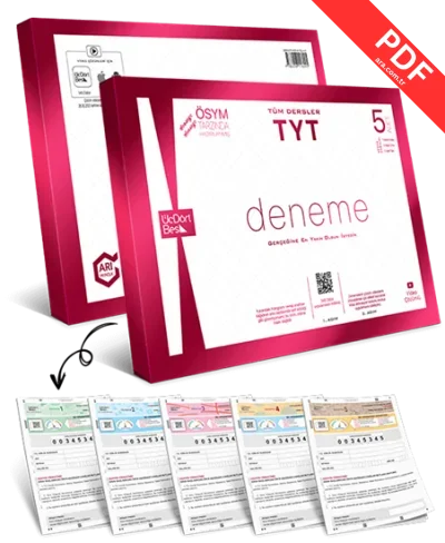 2024 YKS TYT Tüm Dersler 5`li Paket Deneme Video Çözümlü Üç Dört Beş Yayınları kitap kapağı