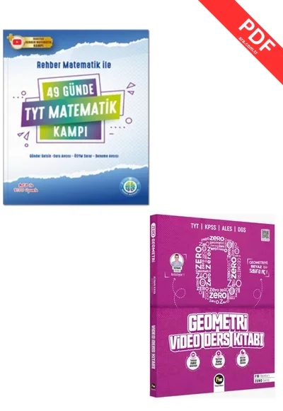2025 49 Günde TYT Matematik Kampı Video Ders Notları Rehber Matematik - Kenan Kara ile TYT AYT Geometri Video Ders Kitabı KR Akademi Yayınları (GÜNCEL) kitap kapağı