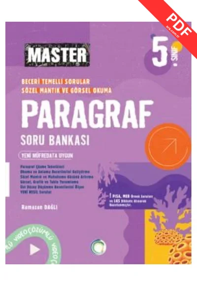 2025   5. Sınıf Master Paragraf Soru Bankası kitap kapağı