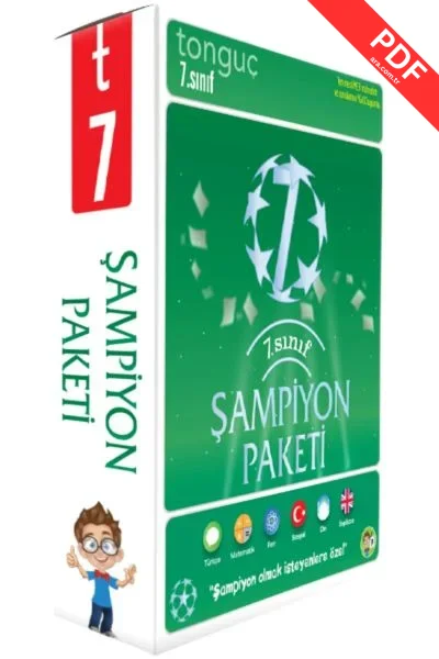 2025  7. Sınıf Şampiyon Paketi Tonguç Akademi kitap kapağı