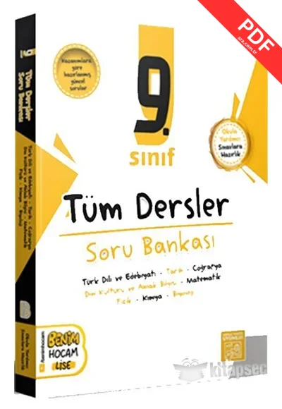 2025 9. Sınıf Tüm Dersler Soru Bankası Benim Hocam Yayınları kitap kapağı