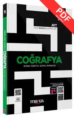 2025 AYT Coğrafya Konu Özetli Yeni Nesil Soru Bankası Tamamı Video Çözümlü kitap kapağı