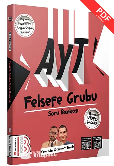 2025 AYT Felsefe Grubu Tamamı Video Çözümlü Soru Bankası Benim Hocam Yayınları kitap kapağı
