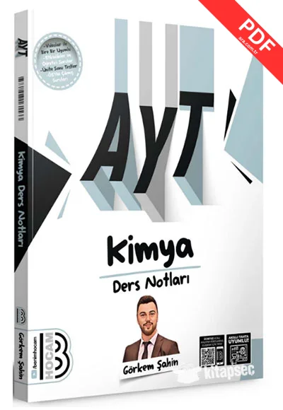 2025 AYT Kimya Ders Notları Benim Hocam Yayınları kitap kapağı