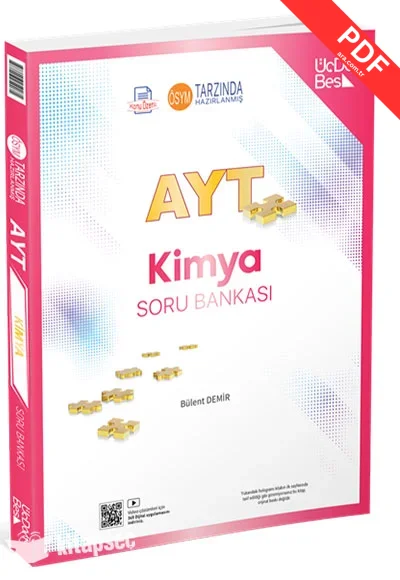 2025 AYT Kimya Konu Özetli Soru Bankası Üç Dört Beş Yayınları kitap kapağı