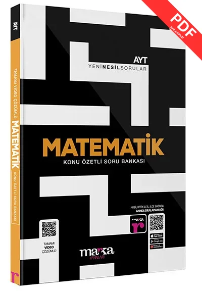 2025 AYT Matematik Konu Özetli Yeni Nesil Video Çözümlü Soru Bankası Marka Yayınları kitap kapağı