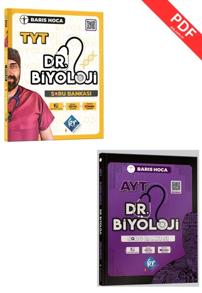 2025 Barış Hoca TYT- AYT  Dr. Biyoloji Video Kamp Defteri Seti Kr Akademi GÜNCEL BASKI kitap kapağı