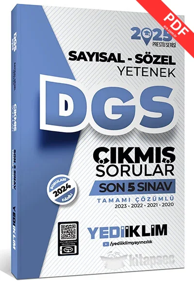 2025 DGS Sayısal-Sözel Yetenek 7 Fasikül Deneme Yediiklim Yayınları kitap kapağı