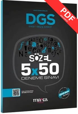 2025 DGS Sözel 5x50 Deneme Sınavı Tamamı PDF Çözümlü Açıklanan Yeni Müfredat kitap kapağı
