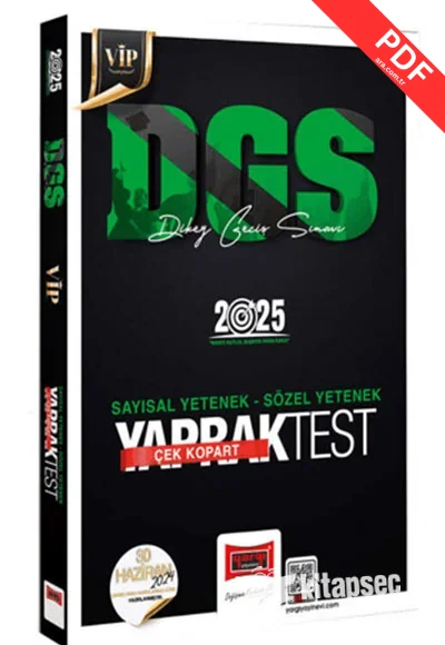 2025 DGS VİP Sayısal-Sözel Yetenek Tamamı Çözümlü 7 Deneme Yargı Yayınevi kitap kapağı