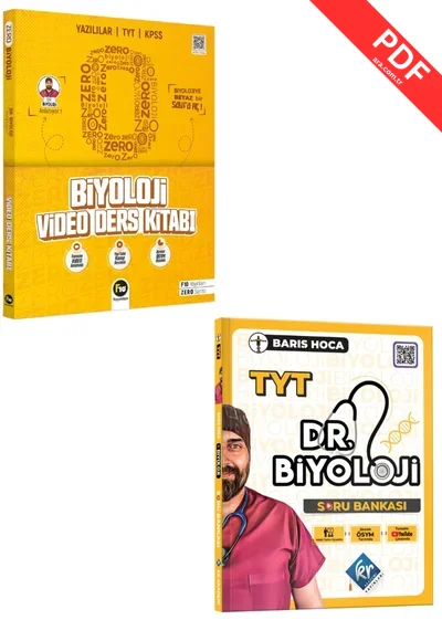 2025 Dr. Biyoloji Barış Hoca Zero Serisi Biyoloji Video Ders Kitabı-Barış Hoca TYT Dr. Biyoloji Soru Bankası Seti kitap kapağı