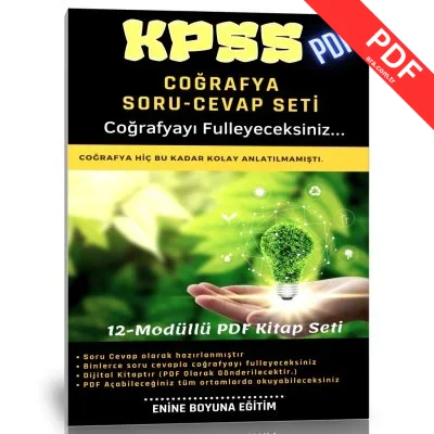 2025 KPSS Coğrafya Hazırlık Kitabı 500 Sayfalık PDF kitap kapağı