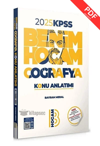 2025 KPSS Coğrafya Konu Anlatımı Benim Hocam Yayınları kitap kapağı