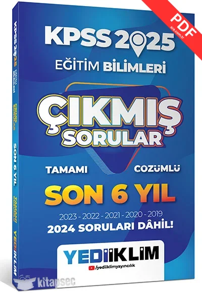 Dijital Hoca 2025 KPSS Eğitim Bilimleri QR PDF Çözümlü 7`li Deneme kitap kapağı