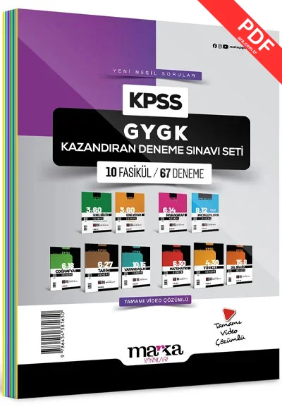 2025 KPSS GYGK Kazandıran Deneme Sınavı Seti 10 Fasikül 67 Deneme Marka Yayınları kitap kapağı