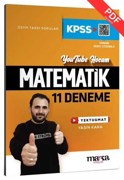 2025 KPSS Matematik 11 Deneme Tamamı Video Çözümlü Yektugmat Marka Yayınları kitap kapağı