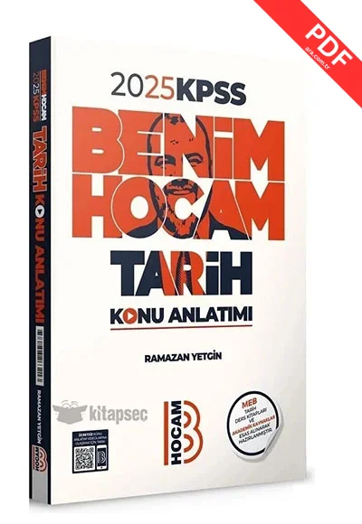 2025 KPSS Tarih Konu Anlatımı Benim Hocam Yayınları kitap kapağı