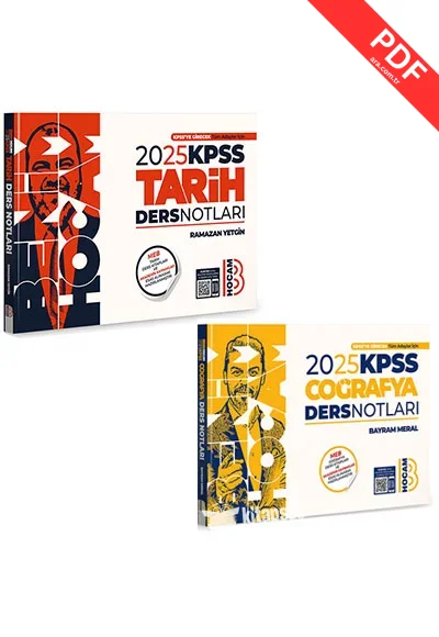 2025 KPSS Tarih ve Coğrafya Ders Notları Seti Benim Hocam Yayınları kitap kapağı