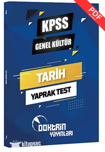 2025 KPSS Tarih Yaprak Test Doktrin Yayınları kitap kapağı