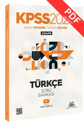 2025 KPSS Türkçe Soru Bankası Genel Yetenek Genel Kültür Lisans kitap kapağı