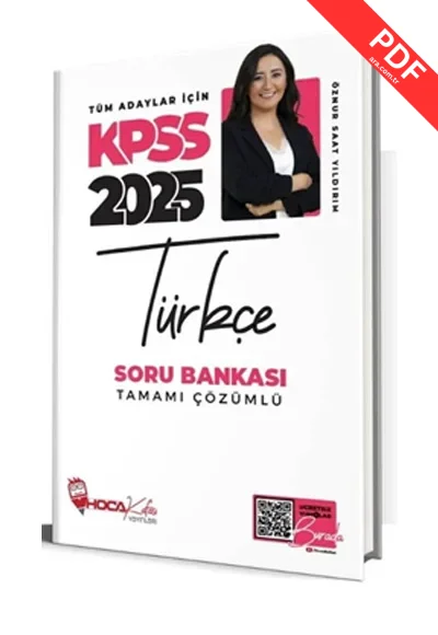 2025 KPSS Türkçe Tamamı Çözümlü Soru Bankası Hoca Kafası Yayınları kitap kapağı