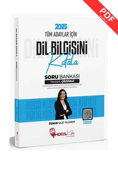 2025 KPSS TYT Dil Bilgisini Kafala Soru Bankası Çözümlü Hoca Kafası Yayınları kitap kapağı