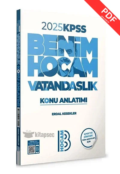2025 KPSS Vatandaşlık Konu Anlatımı Benim Hocam  Yayınları kitap kapağı