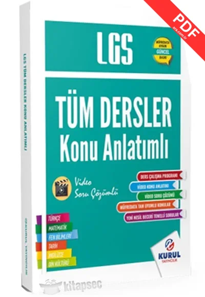 2025 LGS Tüm Dersler Tek Kitap Konu Anlatımlı Kurul Yayıncılık kitap kapağı