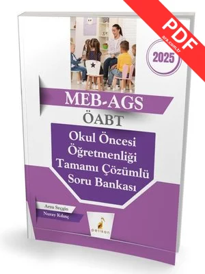 2025 MEB - AGS ÖABT Okul Öncesi Öğretmenliği Tamamı Çözümlü Soru Bankası kitap kapağı