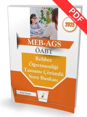 2025 MEB - AGS ÖABT Rehber Öğretmenliği Tamamı Çözümlü Soru Bankası kitap kapağı
