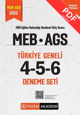 2025 MEB AGS Tamamı Çözümlü Türkiye Geneli 4 - 5 - 6 (3'lü Deneme Seti) kitap kapağı