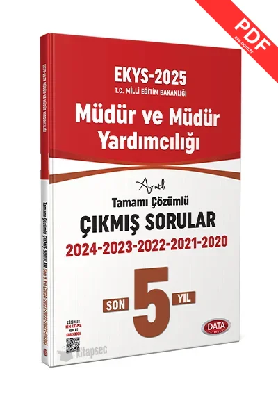 2025 Meb Ekys Müdür Ve Müdür Yardımcılığı Tamamı Çözümlü 5 Deneme Sınavı kitap kapağı