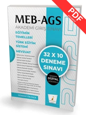 2025 MEB-AGS Akademi Giriş Sınavı - 32x10 Deneme Sınavı - Tamamı Dijital Çözümlü kitap kapağı