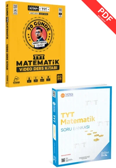 2025 MERT HOCA 70 GÜNDE TYT SORU BANKASI+KENAN KARA TYT-AYT GEOMETRİ SORU BANKASI kitap kapağı