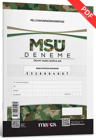 2025 MSÜ Yeni Nesil Deneme Tamamı Video Çözümlü Marka Yayınları kitap kapağı