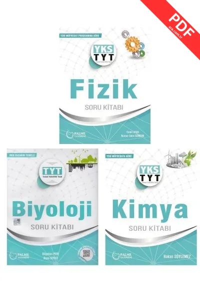 2025 Sezonu Hazırlık Seti 3 Kitap Sayısal TYT Fizik Kimya Biyoloji kitap kapağı