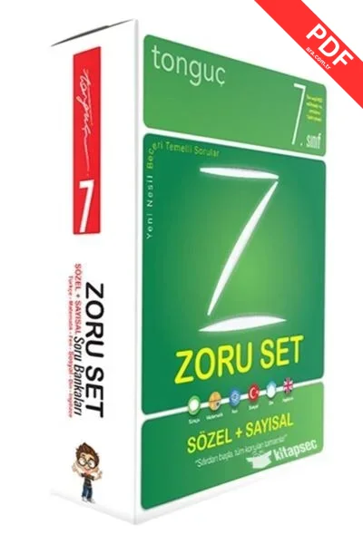 2025 Tonguç Yayınları 7. Sınıf Zoru Bankası Tüm Dersler Seti kitap kapağı