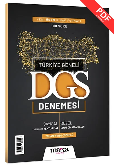 2025 Türkiye Geneli Sayısal Sözel Yeni Sınav Müfredatına Uygun Dgs Deneme Marka Yayınları kitap kapağı