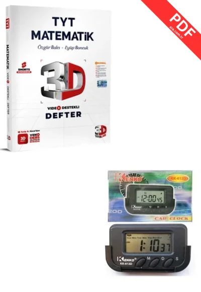 2025 TYT 3D Matematik Video Defter Notu VDD 3D Yayınları kitap kapağı
