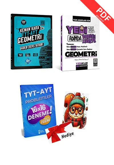 2025 TYT AYT Kenan Kara Geometri Video Ders Kitabı Yediiklim Mehmet Bilge Yıldız Geometri Soru Bankası (2 Hediyeli) kitap kapağı