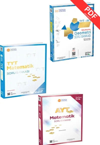 2025 TYT AYT Matematik Soru Bankası 2 li Set Üç Dört Beş Yayınları kitap kapağı