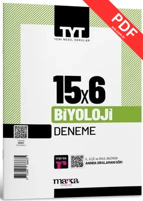 2025 TYT Biyoloji 15 Deneme Tamamı Video Çözümlü kitap kapağı