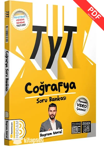 2025 TYT Coğrafya Tamamı Video Çözümlü Soru Bankası Benim Hocam Yayınları kitap kapağı