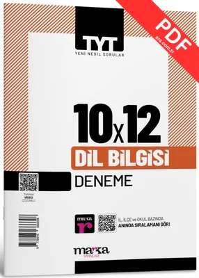 2025 TYT Dil Bilgisi Tamamı Video Çözümlü 10 Deneme kitap kapağı