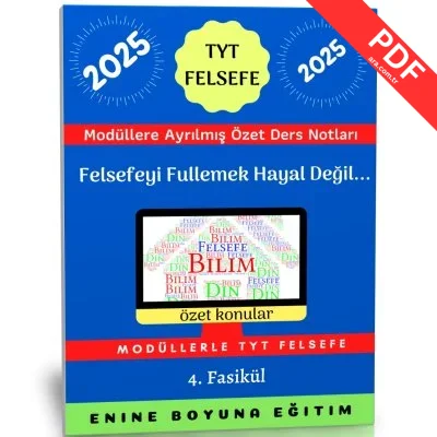 2025 Tyt Felsefe Ders Notları kitap kapağı