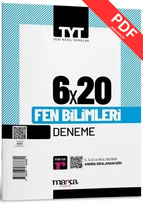2025 TYT Fen Bilimleri 6 Deneme Tamamı Video Çözümlü kitap kapağı