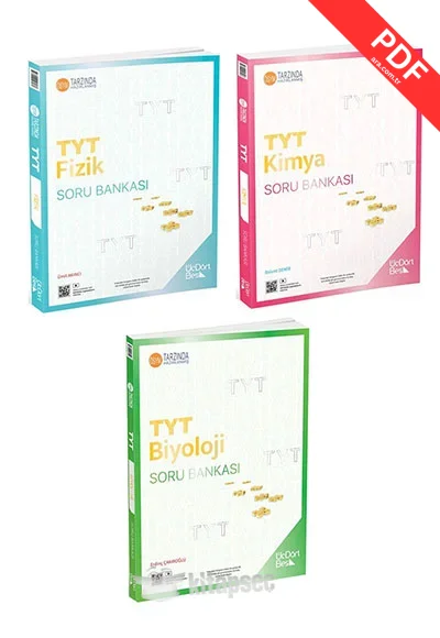 2025 TYT Fizik Kimya Biyoloji Soru Bankası Seti Üç Dört Beş Yayınları kitap kapağı