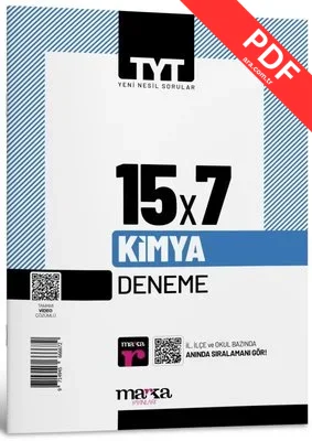 2025 TYT Kimya 15 Deneme Tamamı Video Çözümlü kitap kapağı