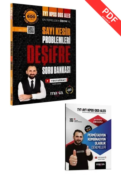 2025 Tyt Kpss Dgs Ales Sayı Kesir Problemler Yektuğmat Deşifre Soru Bankası + Permütasyon Deneme kitap kapağı